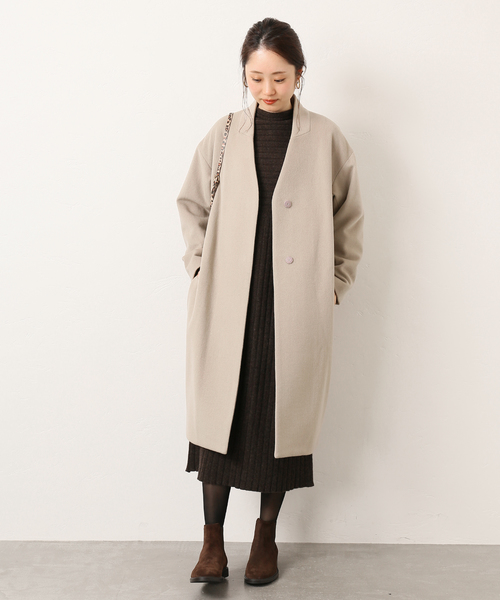 【JOURNAL STANDARD relume】ウールノーカラーコート