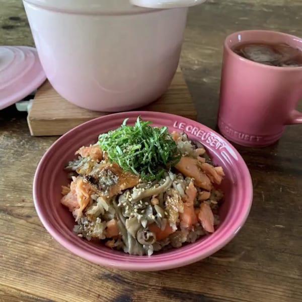 鮭と舞茸の炊き込みご飯