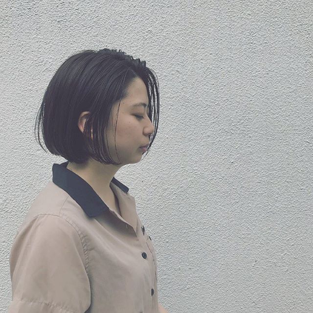 シンプルなのが魅力のヘアスタイル