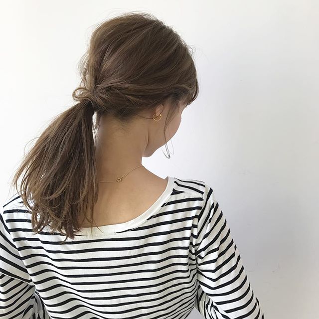 バレンタイン ポニーテール ヘアアレンジ3