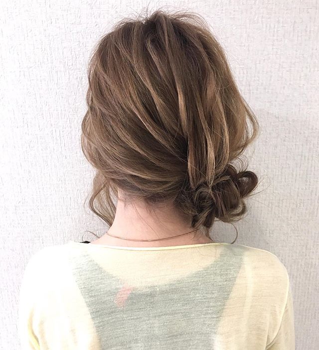 バレンタイン お団子 ヘアアレンジ3