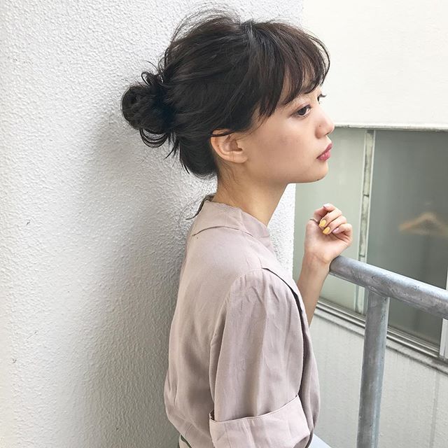 バレンタイン お団子 ヘアアレンジ