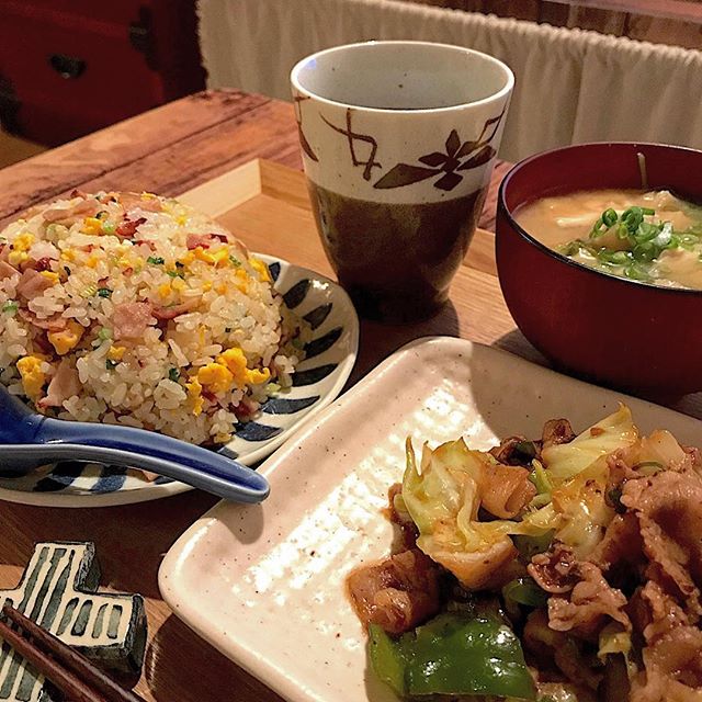 味噌味でチャーハンがすすむ！回鍋肉