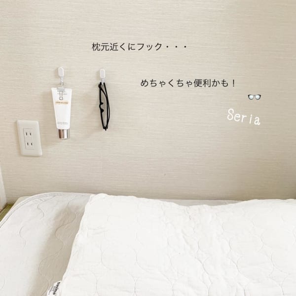 重い物も掛けられるピンフック