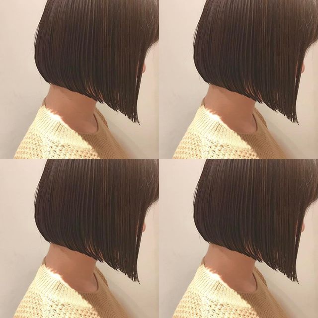 外国人風のボブヘアカタログ6