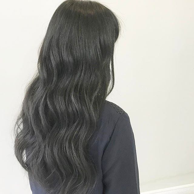 おすすめ暗髪ヘアカラー×ロング7