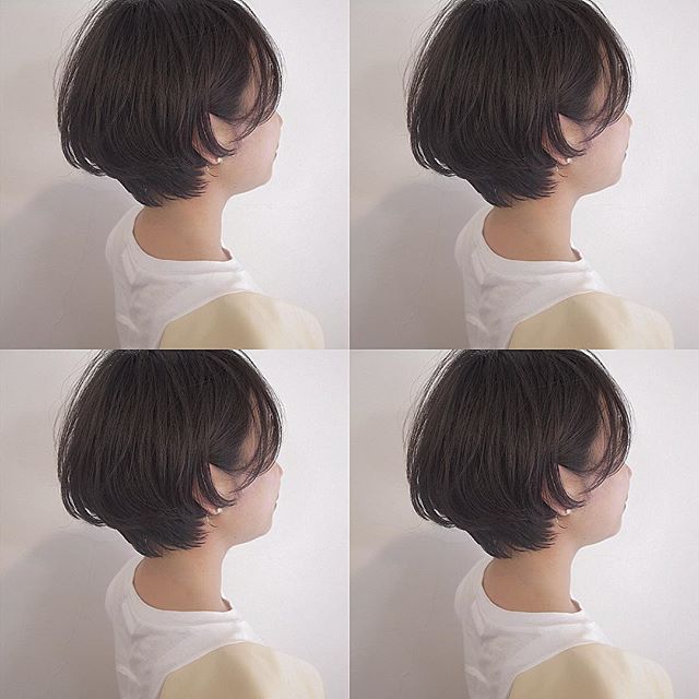 おすすめ暗髪ヘアカラー×ショート3