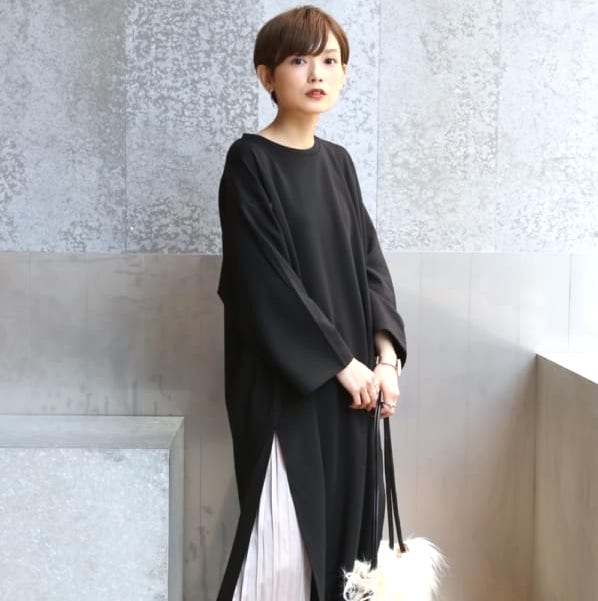 春 重く見えない 黒ワンピースの上級者コーデ術24選を一挙ご紹介 Folk