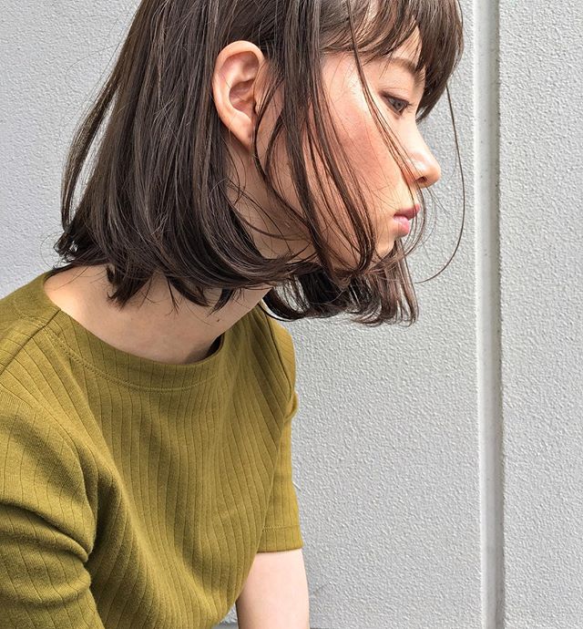 外国人風のボブヘアカタログ8