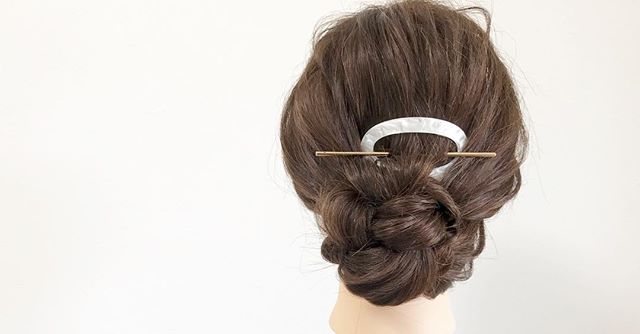 ロング×上品アップヘアアレンジ