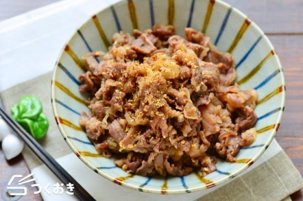 上品な肉料理にはこれ！簡単な牛肉の甘辛焼き