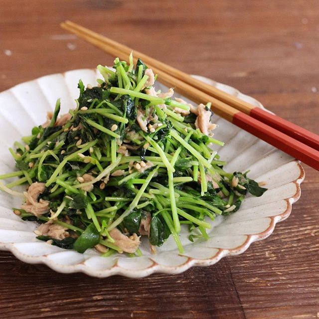 副菜に！無限に食べれるやみつき豆苗サラダ