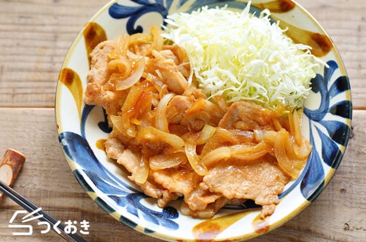 美味しいおかずに！夕食は豚肉の生姜焼き