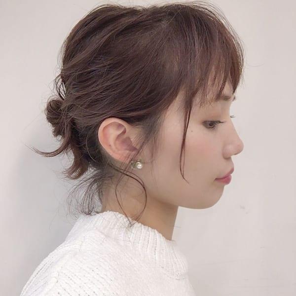 面長に似合うヘアアレンジ１１