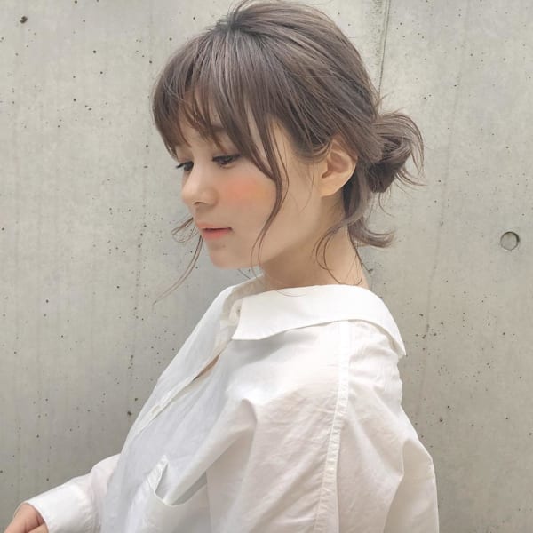 面長に似合うヘアアレンジ１３