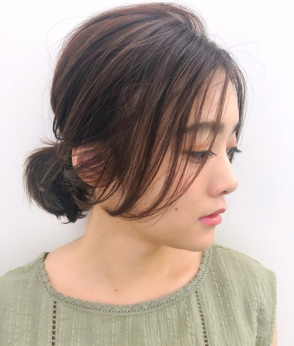 面長に似合うヘアアレンジ２３