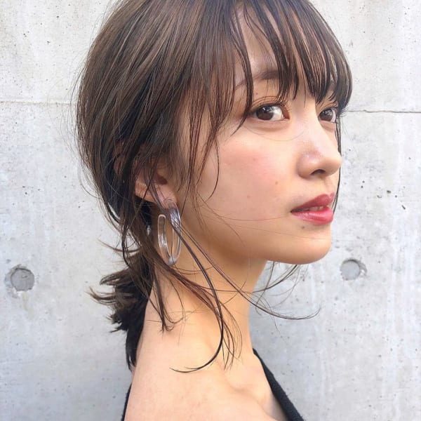 面長に似合うヘアアレンジ２４