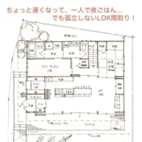 ちょっと遅くなって、一人で夜ごはん…でも孤立しないLDK間取り！