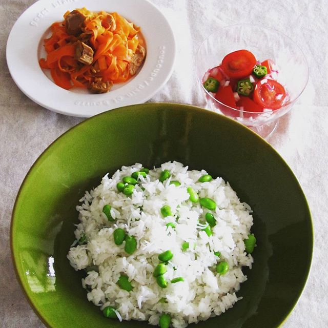 葉酸を献立にプラス！枝豆としらすの混ぜご飯