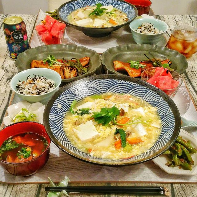 チャーハンと簡単に！豆腐と野菜のトロトロ煮