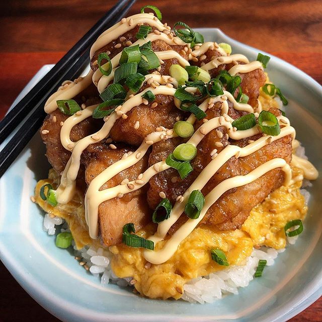 鶏唐の残り物でアレンジレシピ！唐揚げ丼