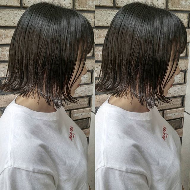 外ハネで作るおしゃれなボブヘアアレンジ