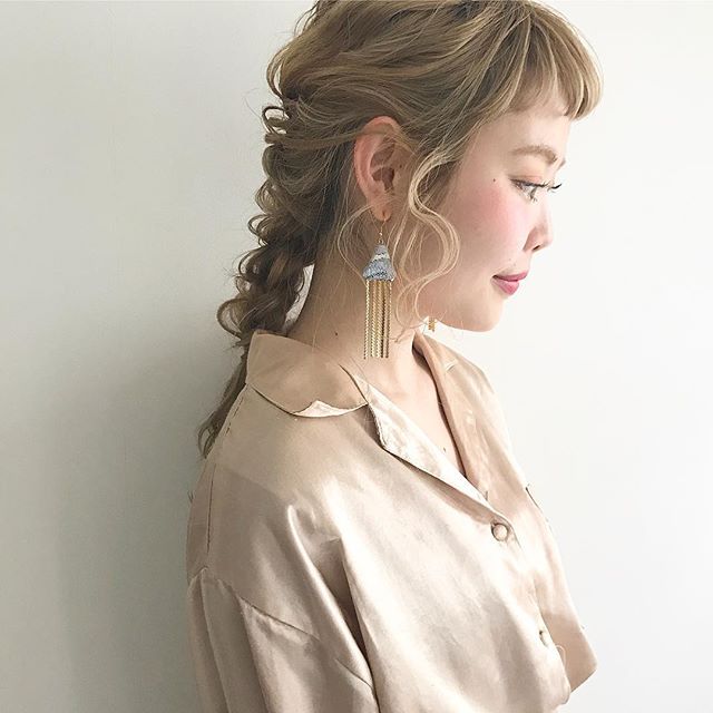 大人の編みおろしヘアアレンジ3