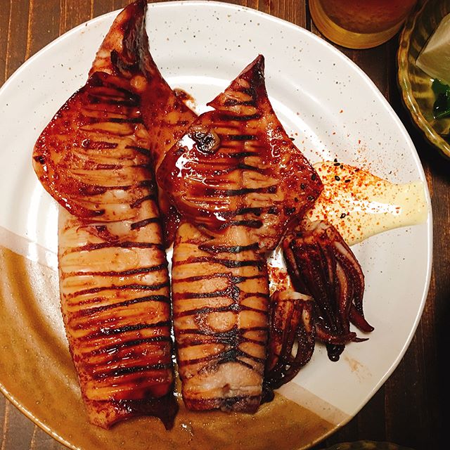 日本酒に簡単おつまみ！ヤリイカ焼き