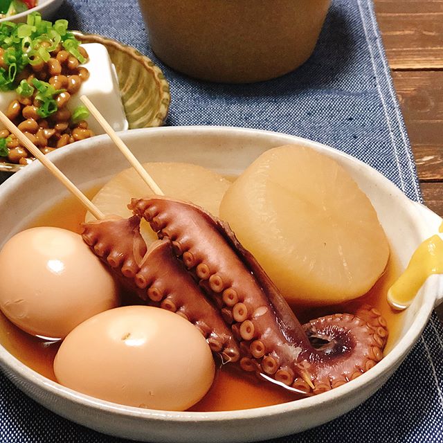 美味しい食べ方に！タコと大根のおでん