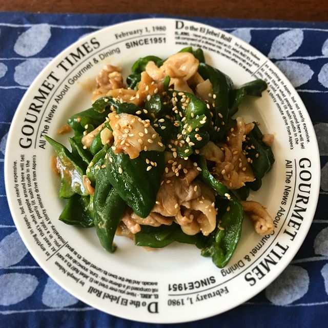 和食レシピに！ピーマンと豚肉の味噌炒め