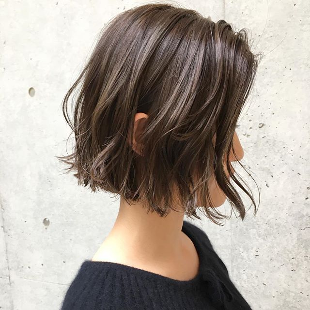 秋のトレンド大人ヘアカラー《パープル系》2