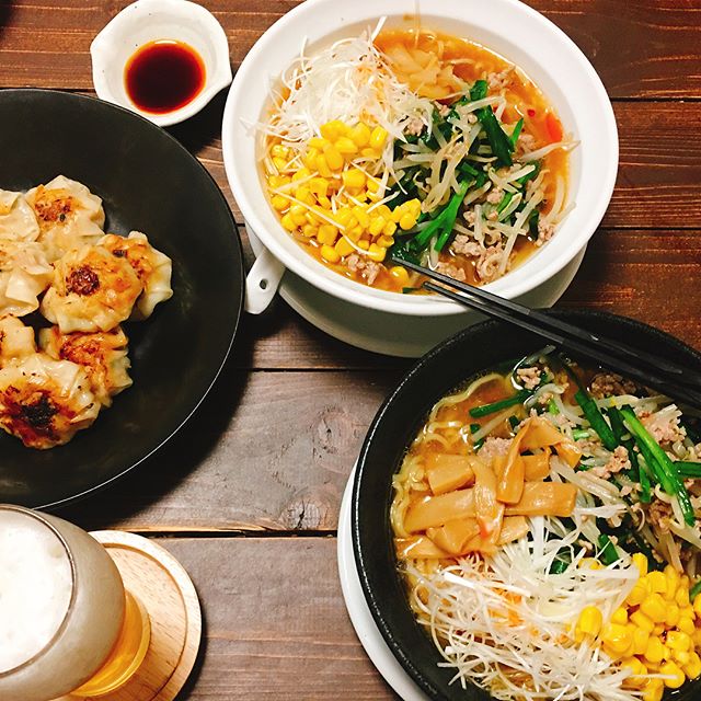 簡単な料理に！とうもろこし入り味噌ラーメン