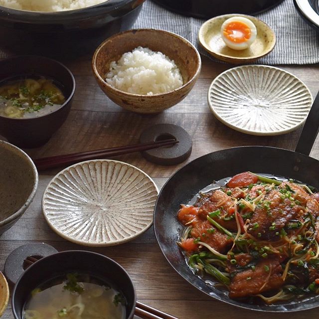 さんまの竜田揚げ野菜ソース