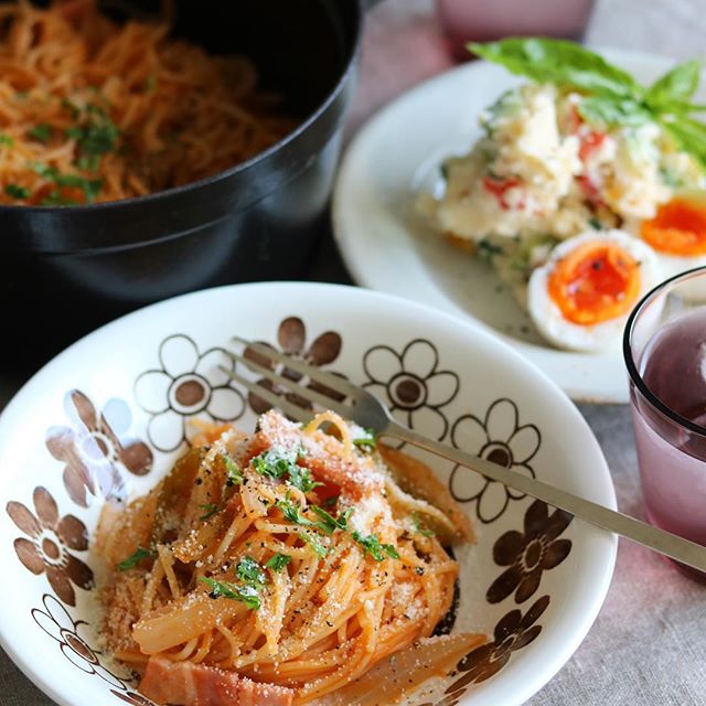 簡単キャンプ飯！ワンポットパスタで朝パスタ