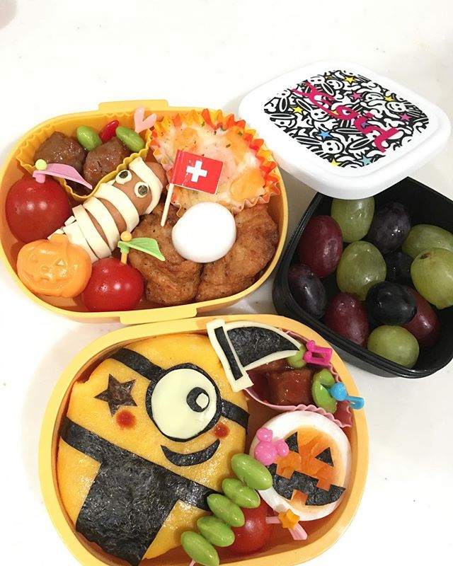 園児に！ミニオンの可愛いハロウィン弁当