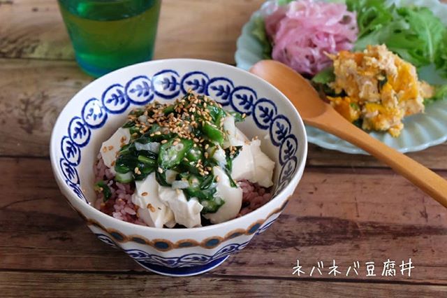 ポン酢でさっぱり！簡単ネバネバ豆腐丼