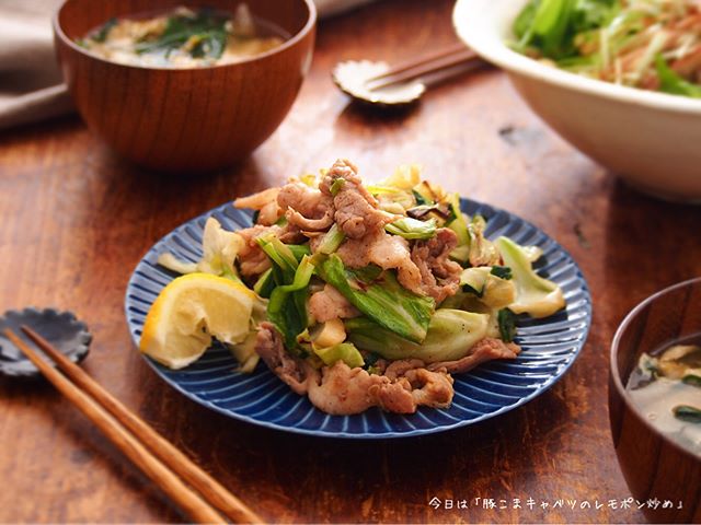 豚肉のさっぱり簡単な人気レシピ☆豚こま3