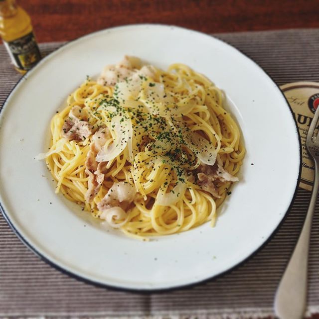 アレンジできる！新玉ねぎと豚バラのパスタ