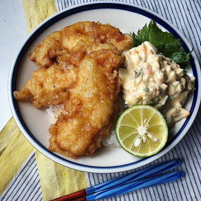 人気の使い道！鶏タルタル天丼