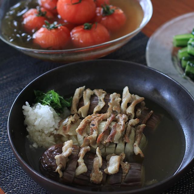 一人暮らしの食事に！なすと豚の挟み蒸し焼き