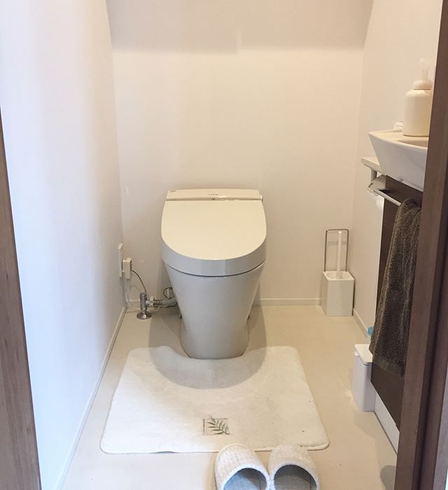 北の方角のトイレにはマットとスリッパが必須