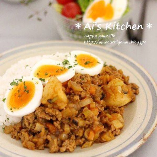 ほんのり優しい味わい。かぶ入りドライカレー