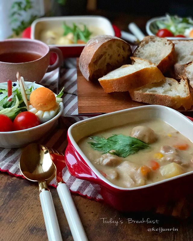 理想の朝ごはんで健康的なメニュー☆洋食