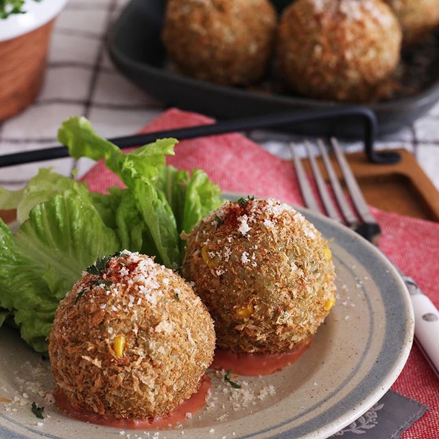 イタリア料理はこれ。ライスコロッケ