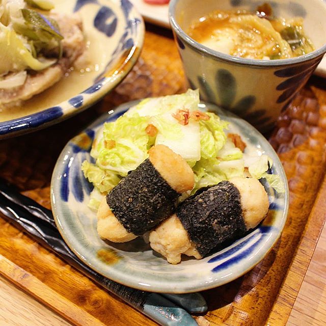 おつまみにもおすすめ。梅海苔チキン