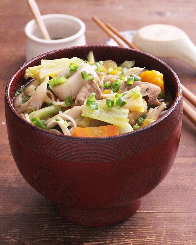 冬に食べたい！芋煮で温麺♪