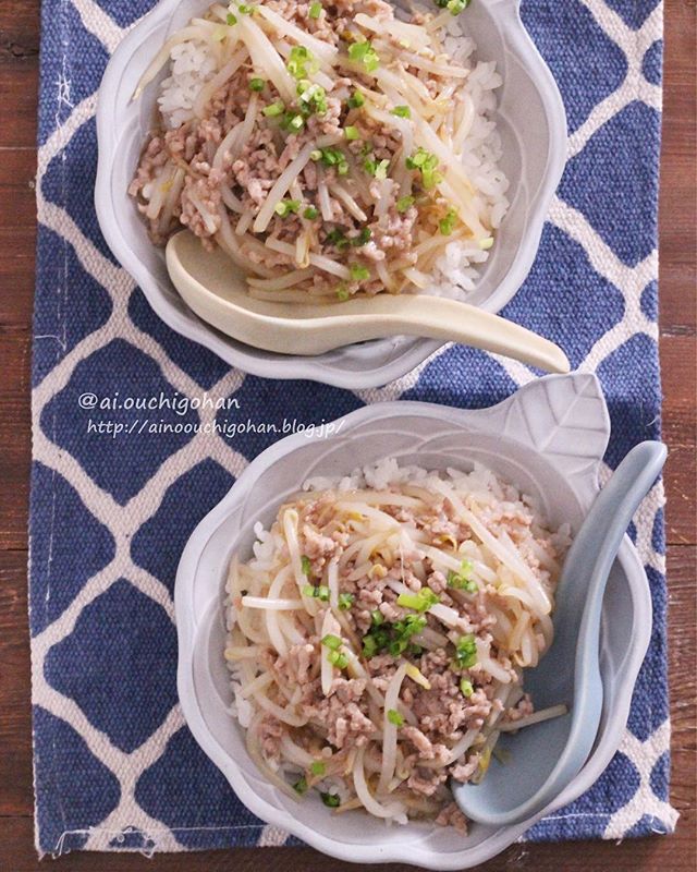 簡単万能料理！あんかけもやし丼