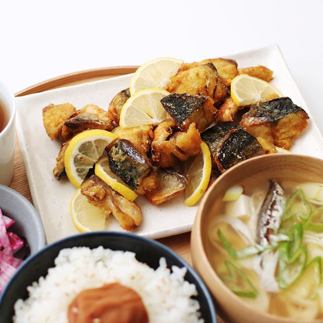 和食メニュー！さばのカレー粉竜田揚げ