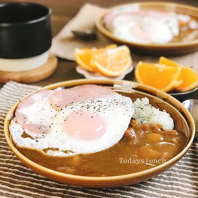 アレンジレシピで簡単！ハムエッグカレー