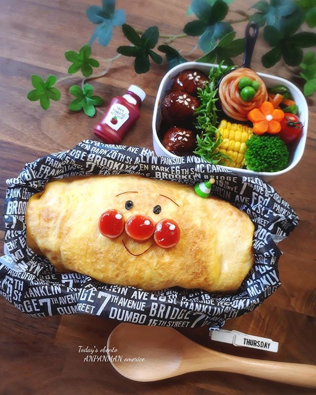 大人気なご飯に！アンパンマンオムライス